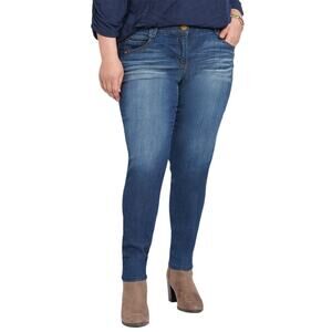 Democracy Blue Denim "Ab"solution® Itty Bitty Bootcut Jeans, Size 22